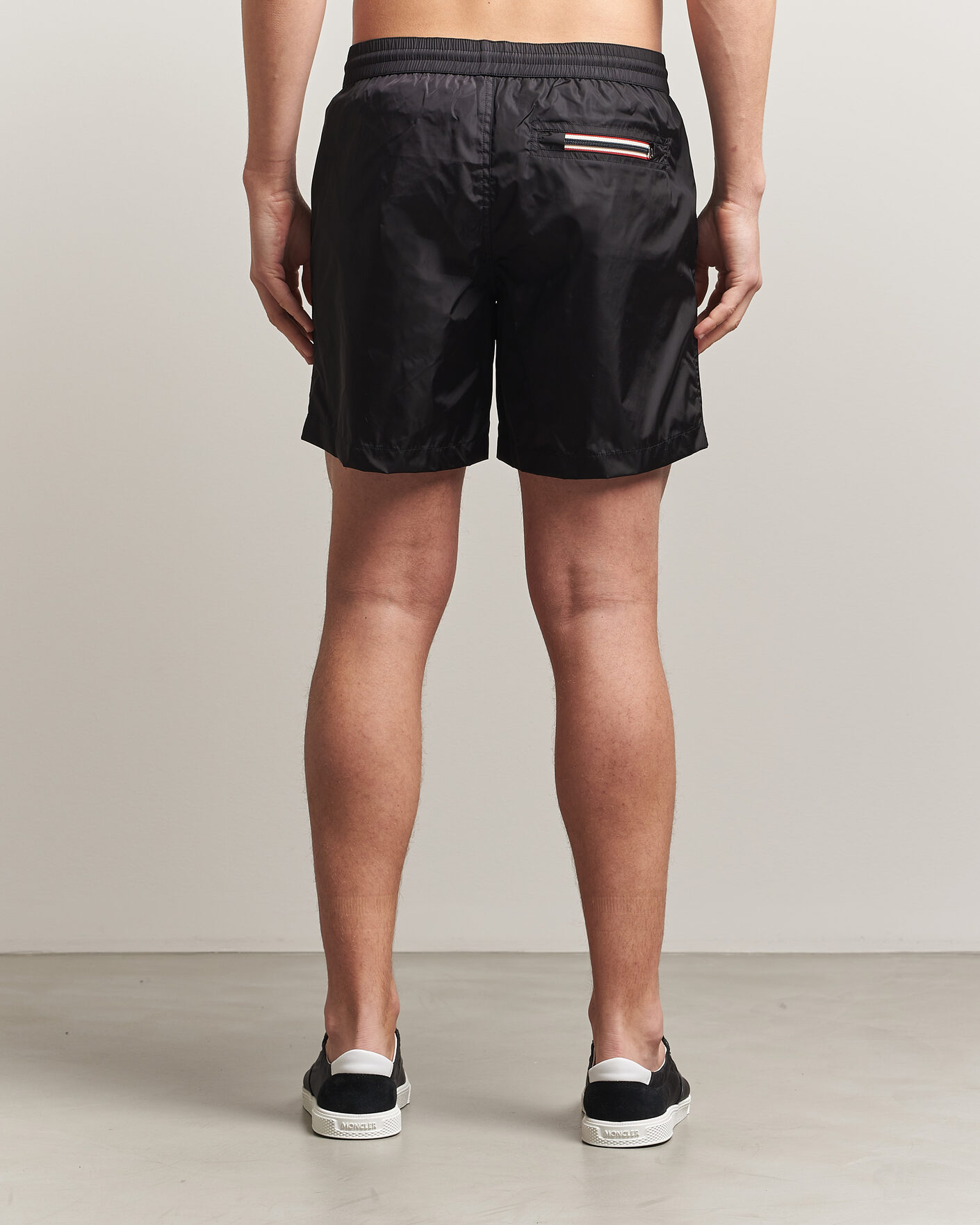 Uomini | Costumi da bagno | Moncler | Tricolore Logo Swim Shorts Black