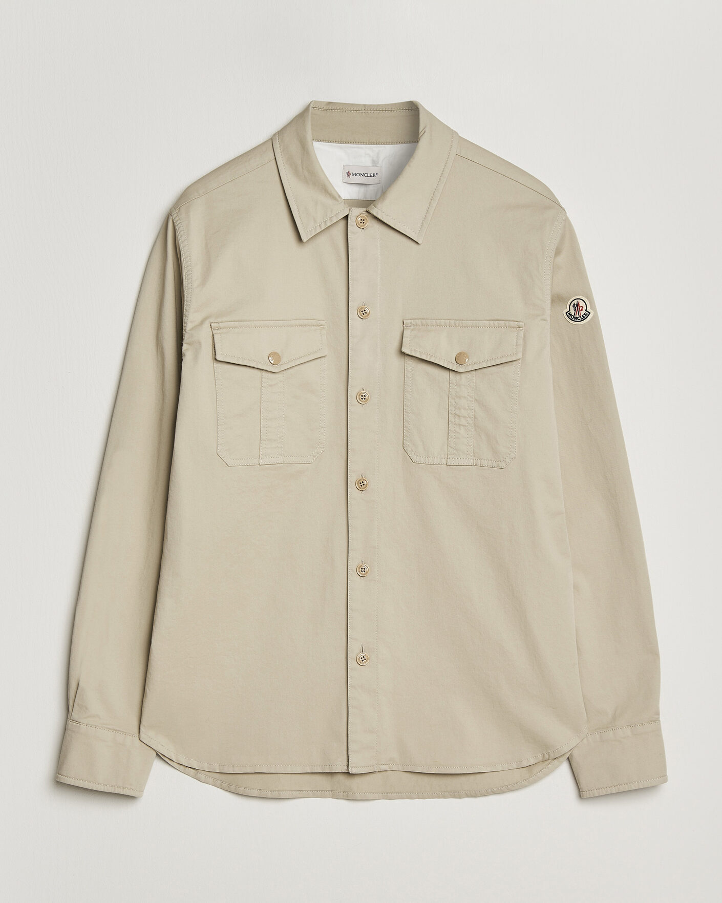 Uomini | Camicie | Moncler | Double Pocket Overshirt Beige