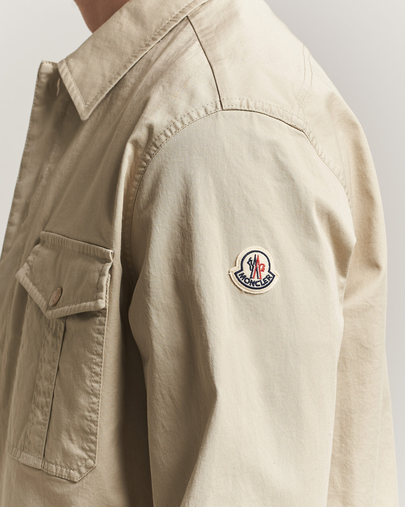 Uomini | Camicie | Moncler | Double Pocket Overshirt Beige