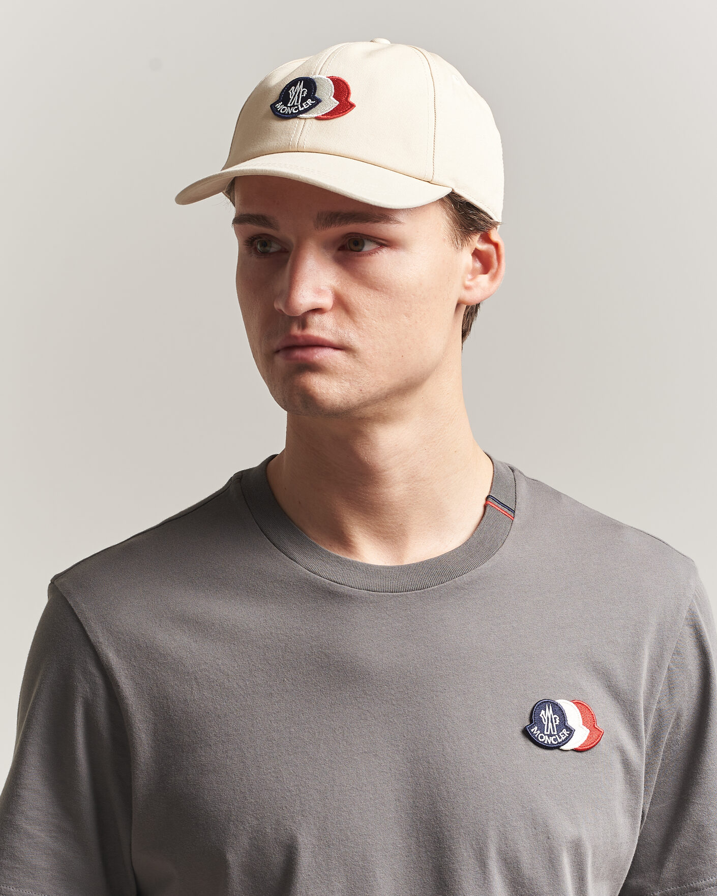 Uomini | Cappelli & Berretti | Moncler | Tricolore Logo Cap Light Beige