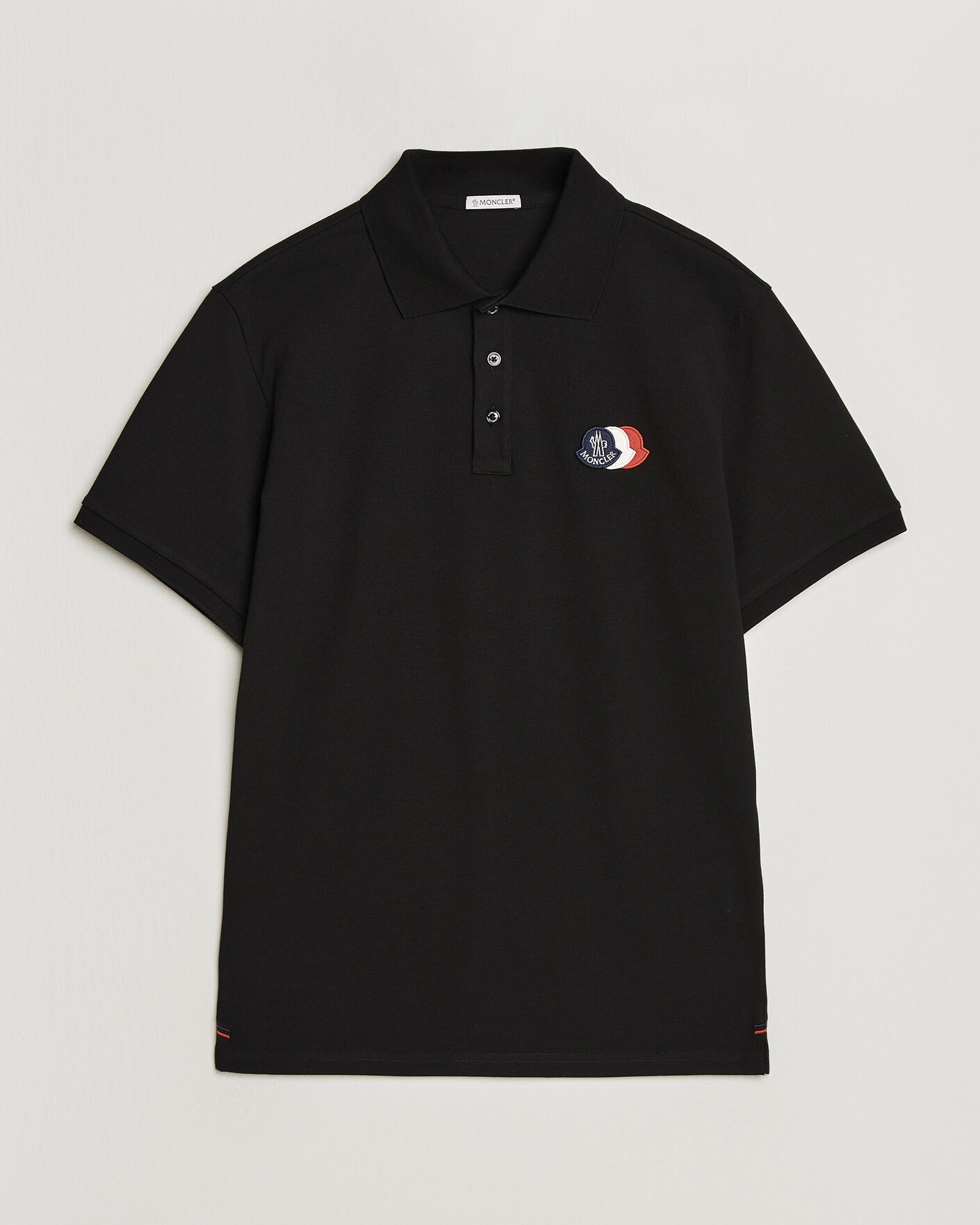 Uomini | Polo | Moncler | Tricolore Logo Polo Black