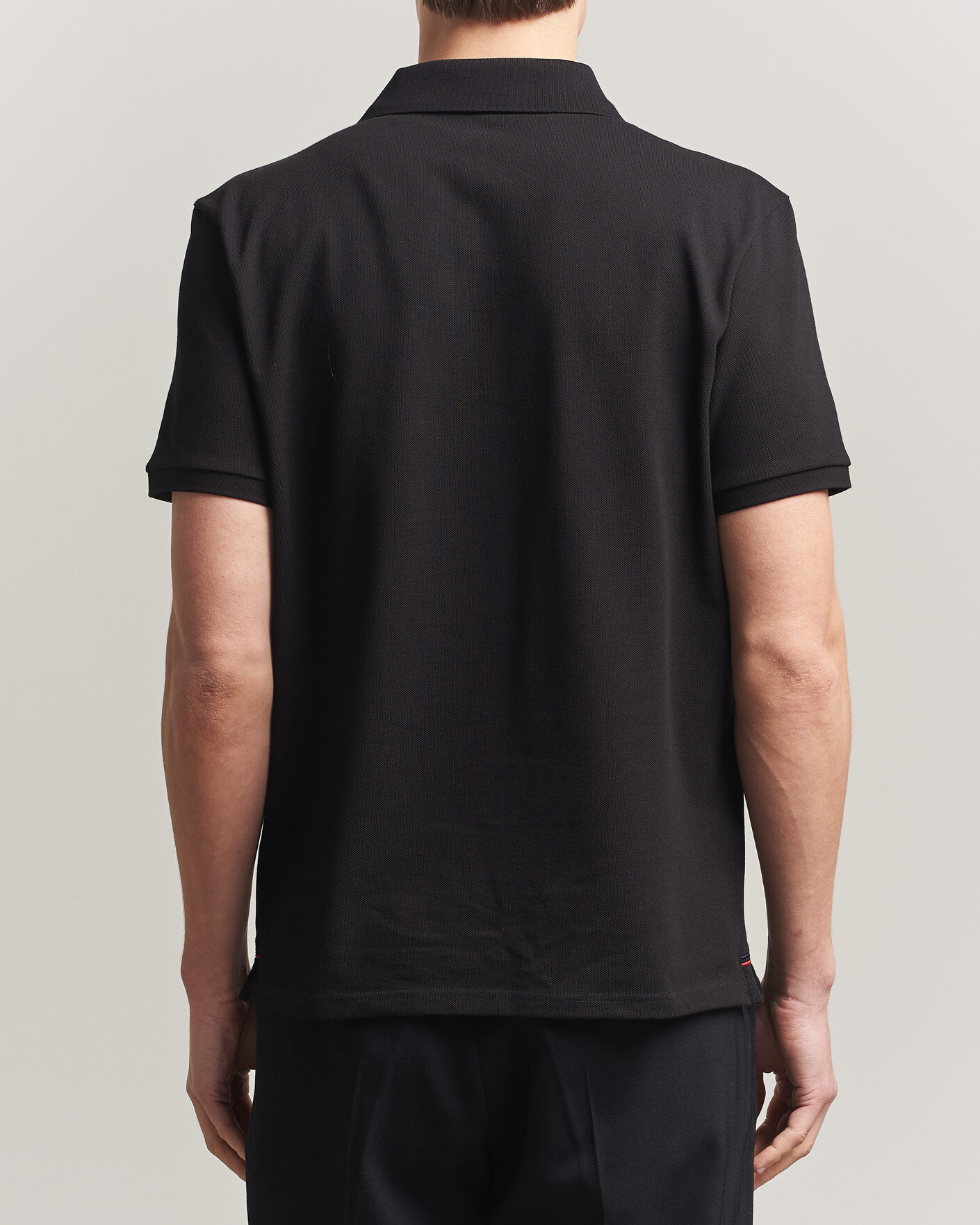 Uomini | Polo | Moncler | Tricolore Logo Polo Black