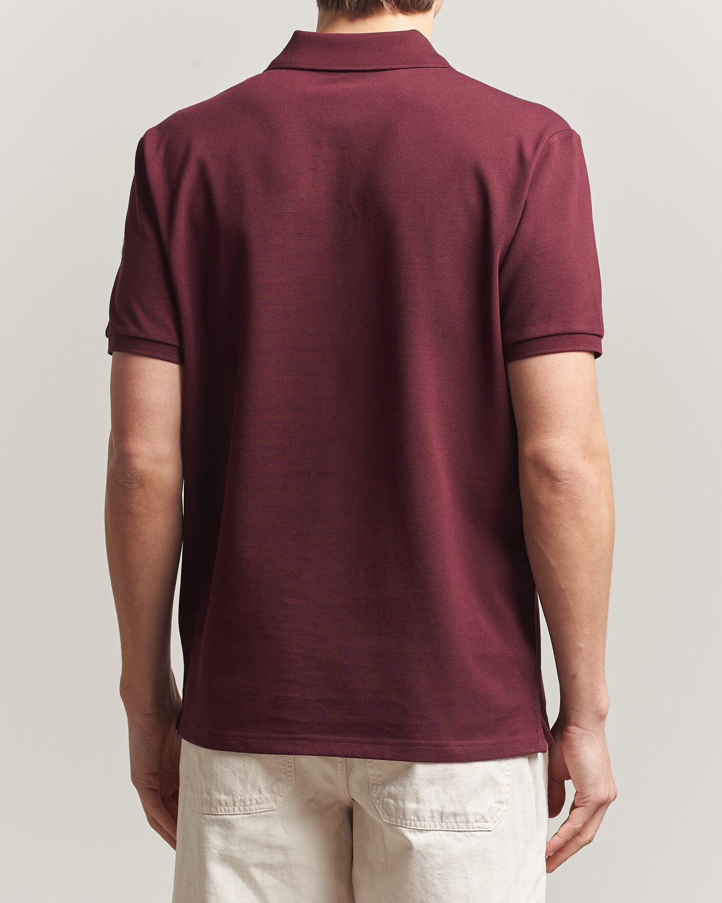 Uomini | Polo | Moncler | Tricolore Shoulder Polo Burgundy