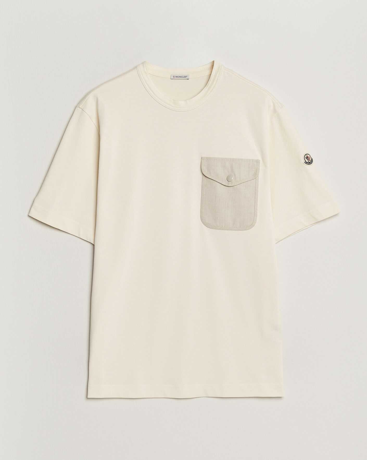 Uomini | T-shirt | Moncler | Oversize Pocket T-Shirt Off White