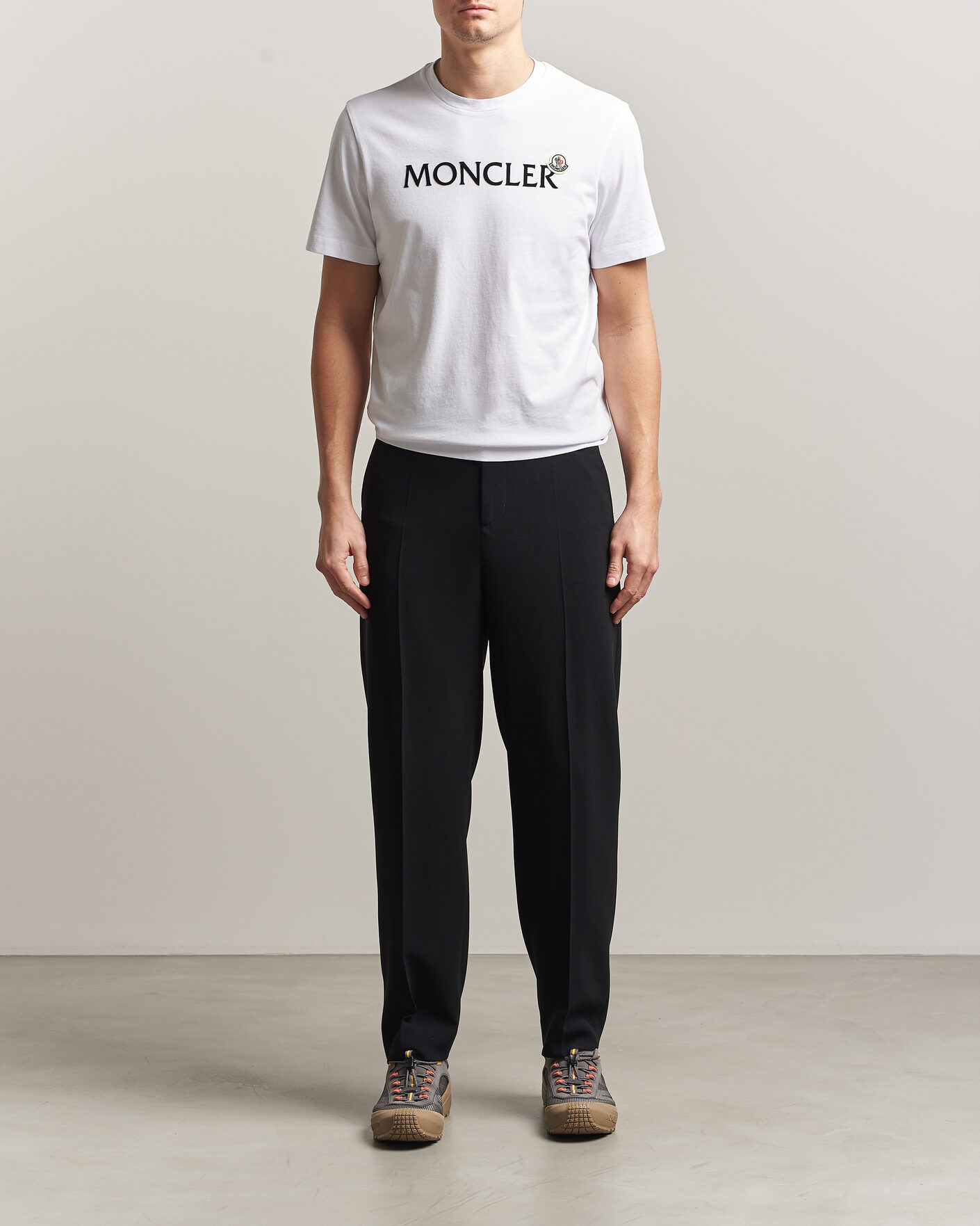 Uomini | T-shirt | Moncler | Lettering Logo T-Shirt White