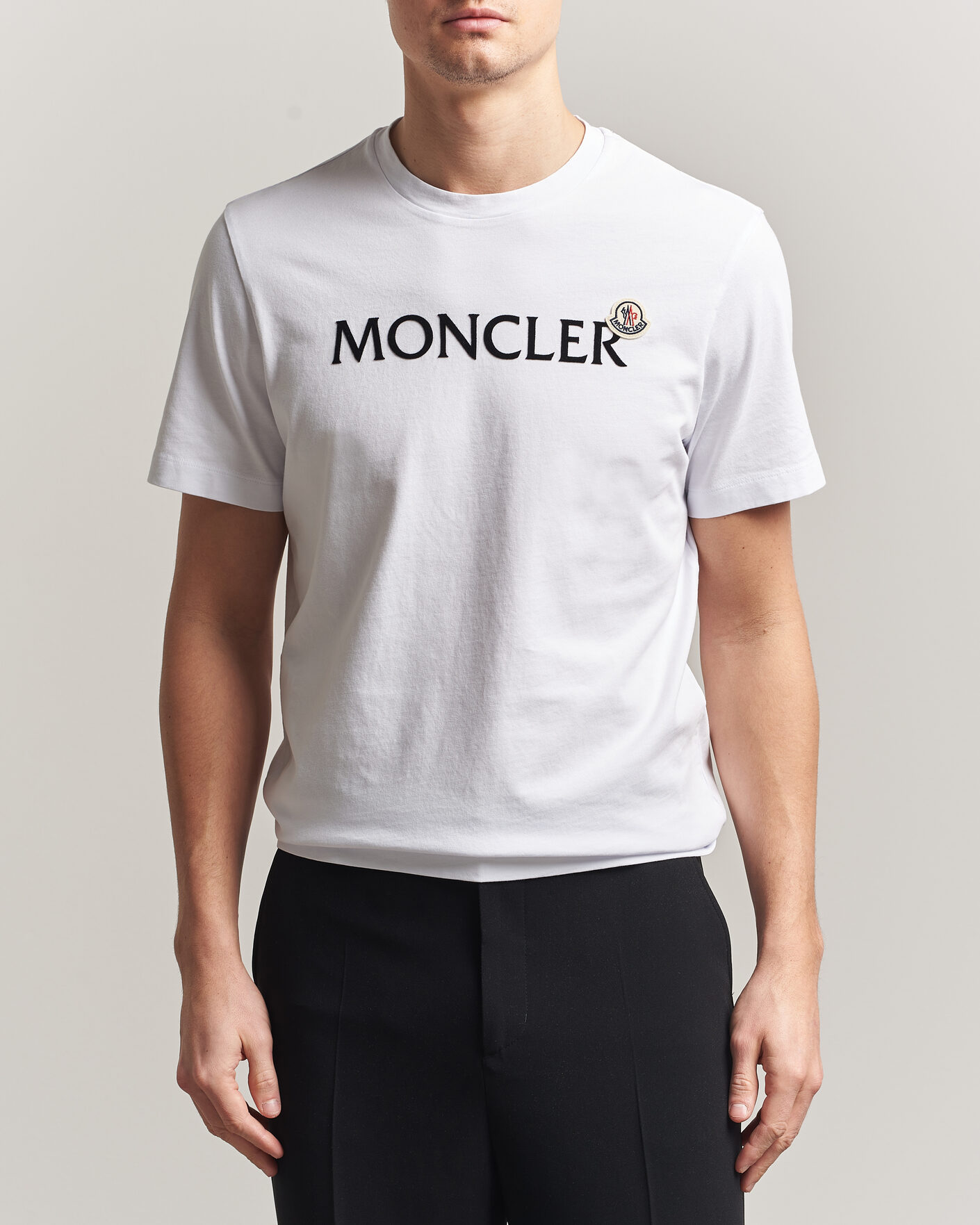 Uomini | T-shirt | Moncler | Lettering Logo T-Shirt White