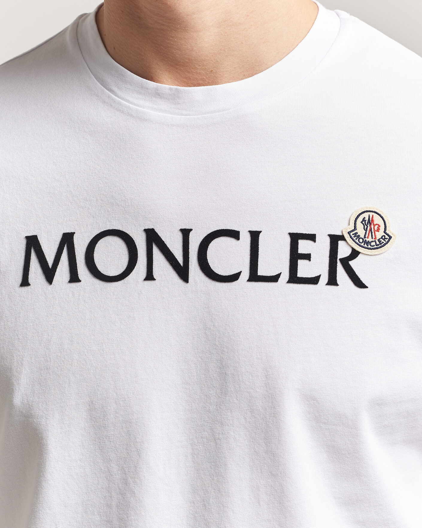 Uomini | T-shirt | Moncler | Lettering Logo T-Shirt White