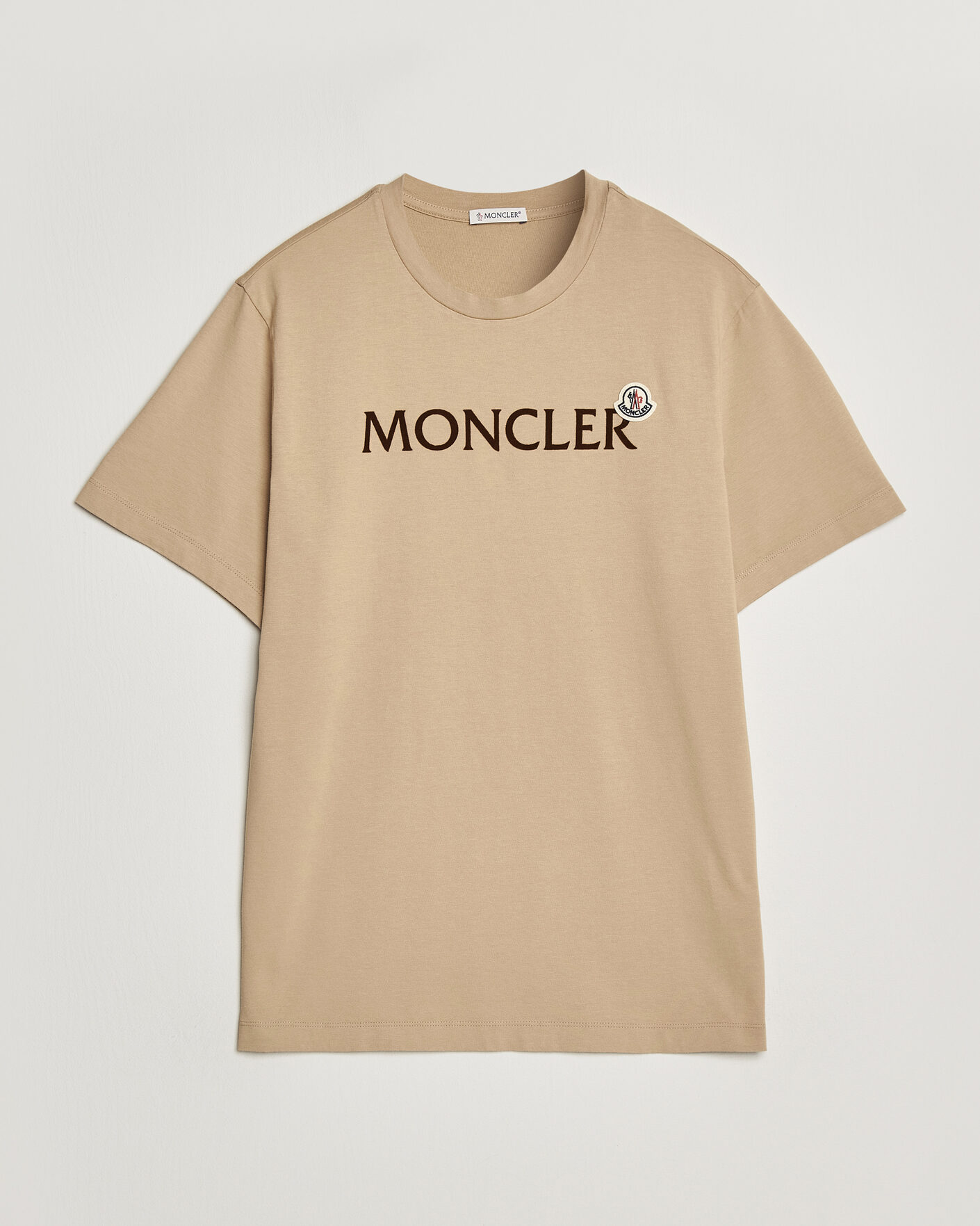Uomini | T-shirt | Moncler | Lettering Logo T-Shirt Beige