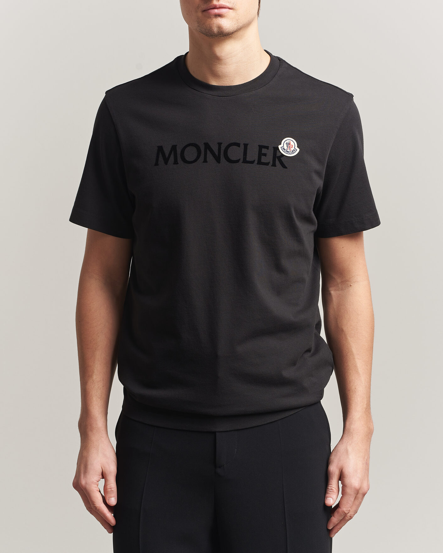 Uomini | T-shirt | Moncler | Lettering Logo T-Shirt Black