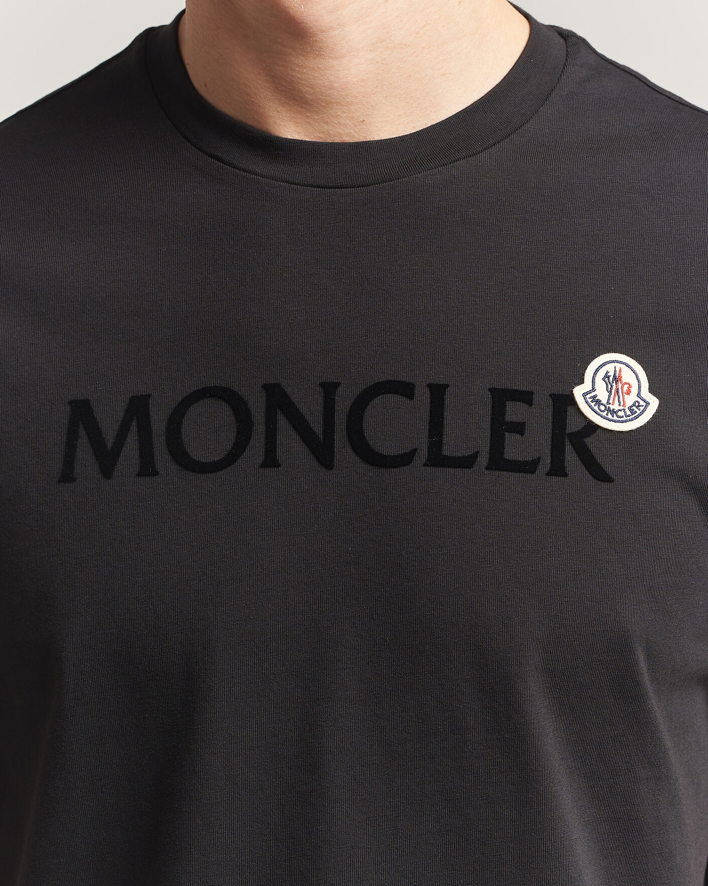 Uomini | T-shirt | Moncler | Lettering Logo T-Shirt Black