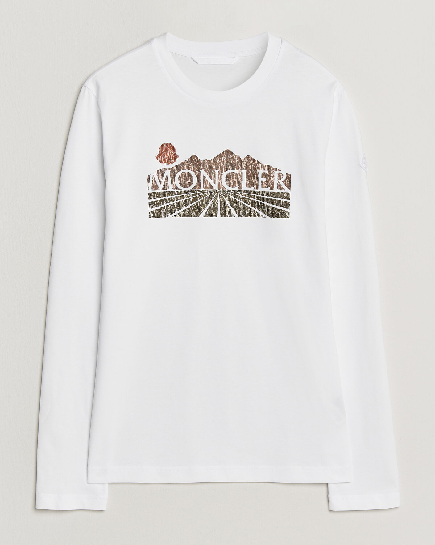 Uomini | T-shirt | Moncler | Graphic Long Sleeve T-Shirt White