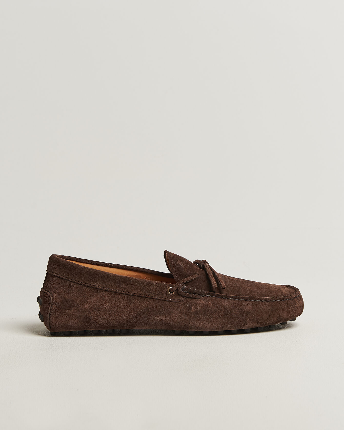 Uomini | Mocassini | Tod's | Lacetto Gommino Carshoe Dark Brown Suede