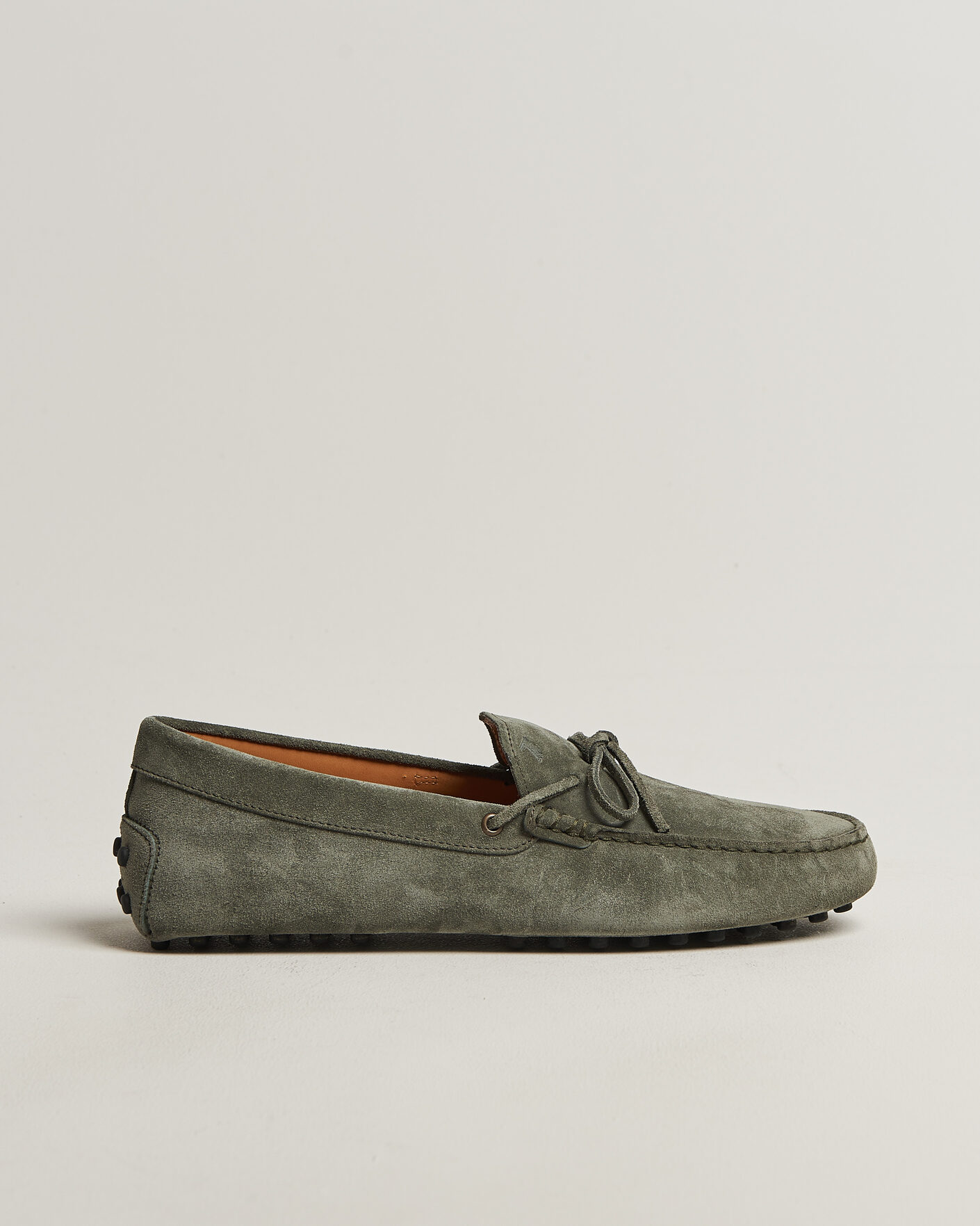 Uomini | Mocassini | Tod's | Lacetto Gommino Carshoe Green Suede