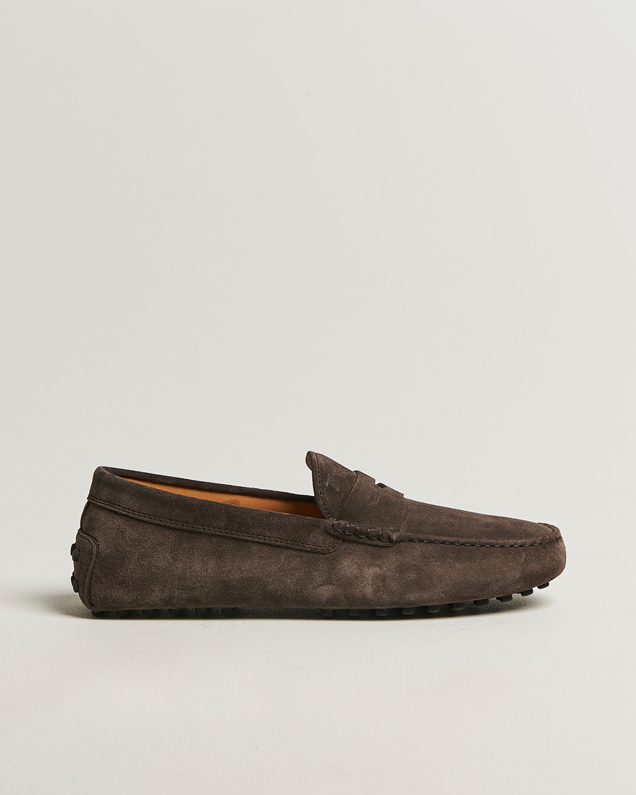 Uomini | Mocassini | Tod's | Gommino Carshoe Dark Brown Suede