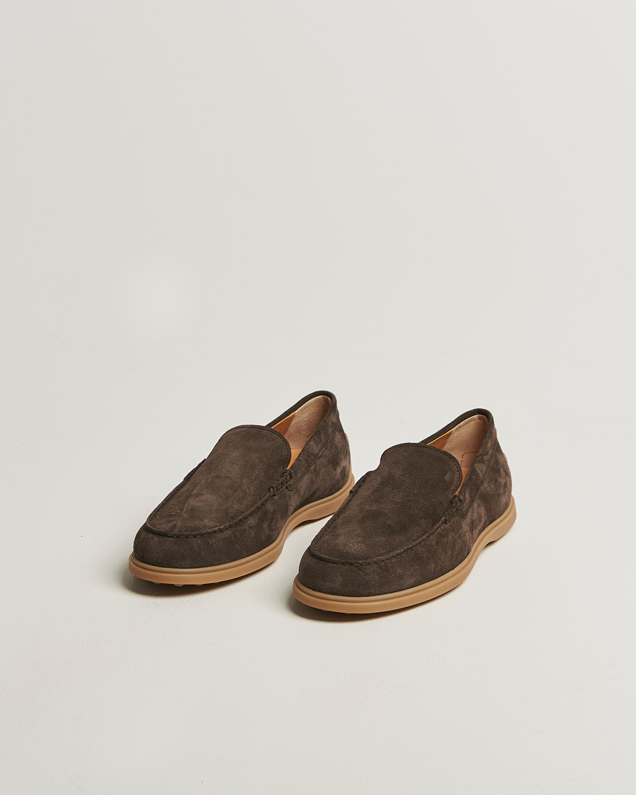 Uomini | Mocassini | Tod's | Gomma Leggera Loafers Dark Brown Suede