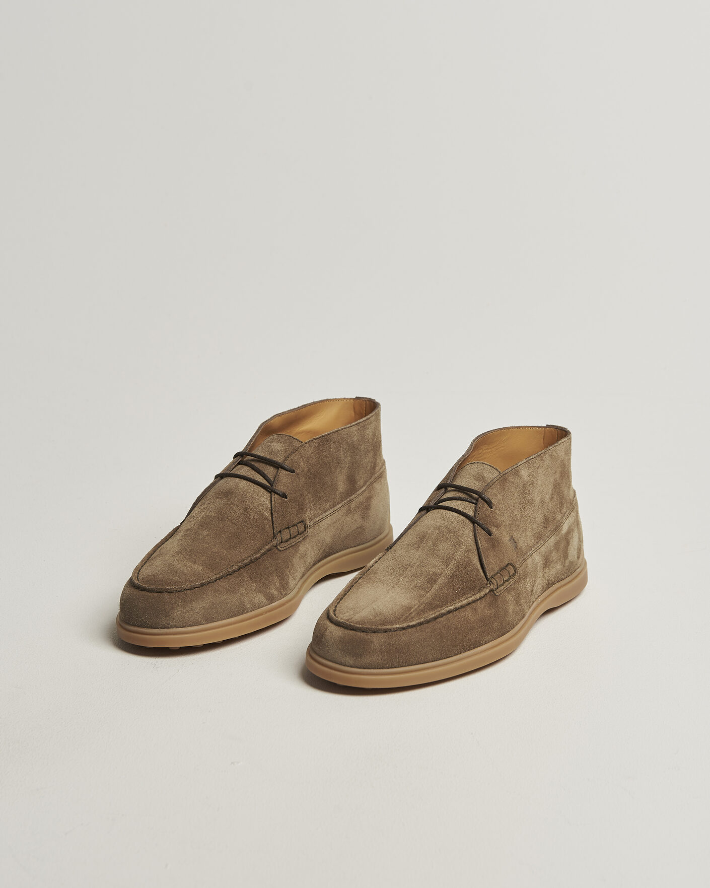 Uomini | Stivali | Tod's | Gomma Leggera Chukka Boots Beige Suede