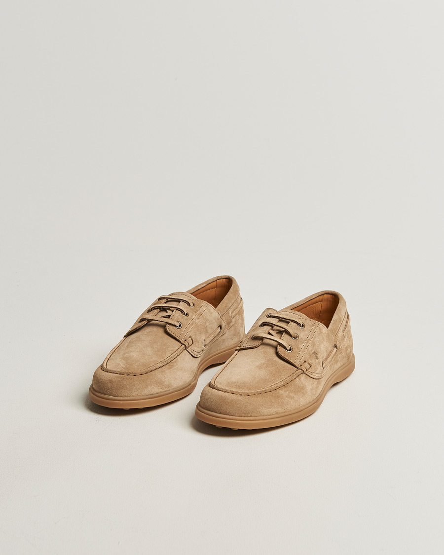 Uomini | Scarpe da barca | Tod's | Gomma Leggera Boat Shoe Chestnut Suede