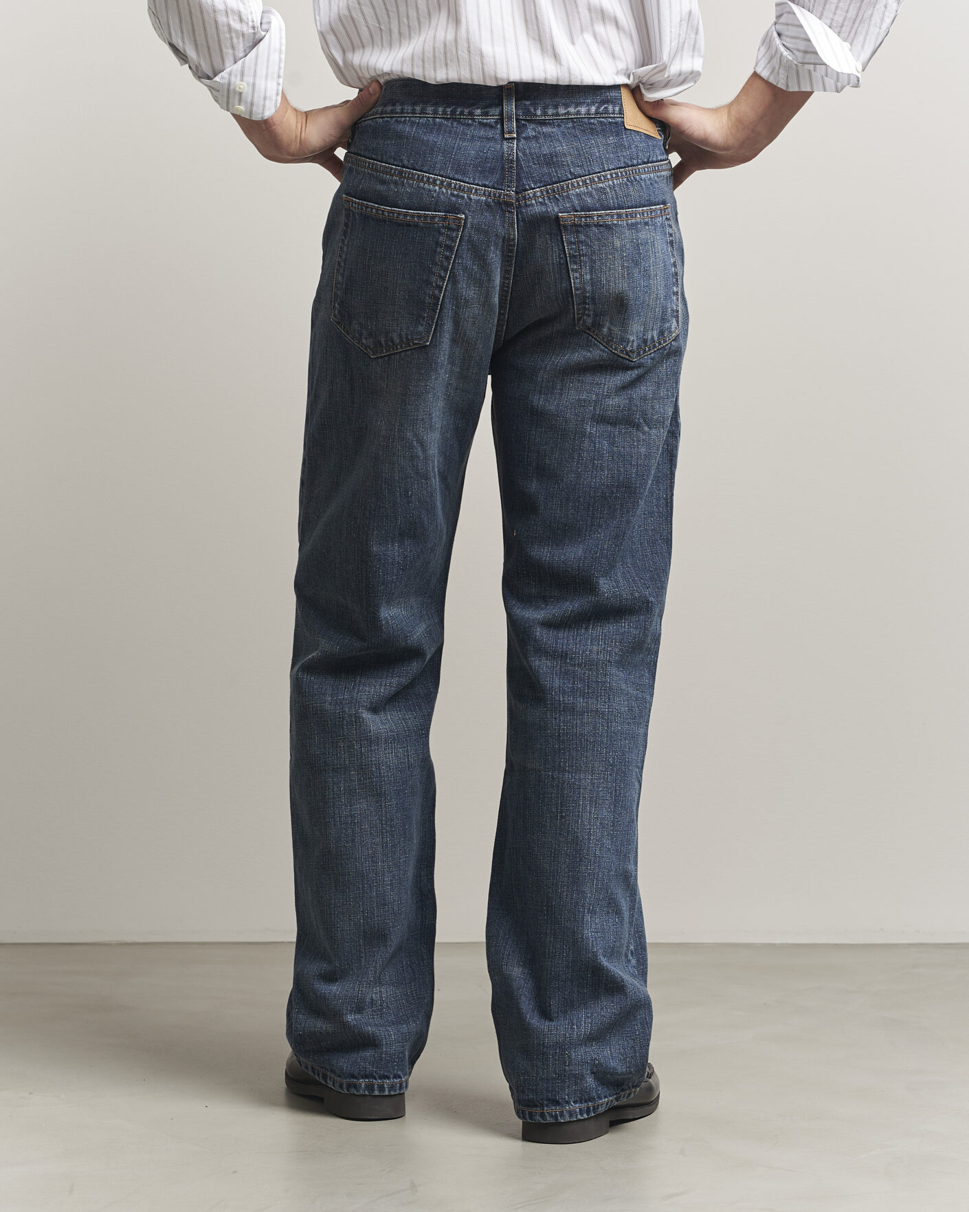 Uomini | Jeans | Jeanerica | VM009 Vega Jeans Dark Blue Righe