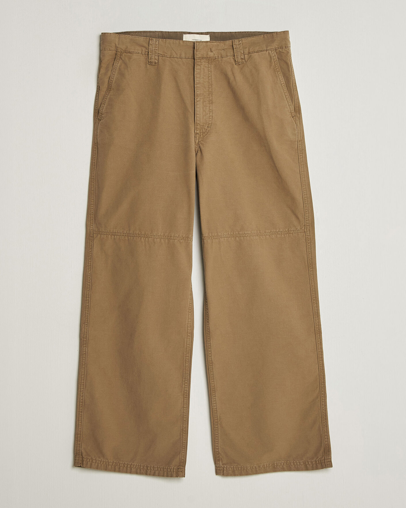 Uomini | Pantaloni | Jeanerica | Genua Pilé Workwear Trousers Green