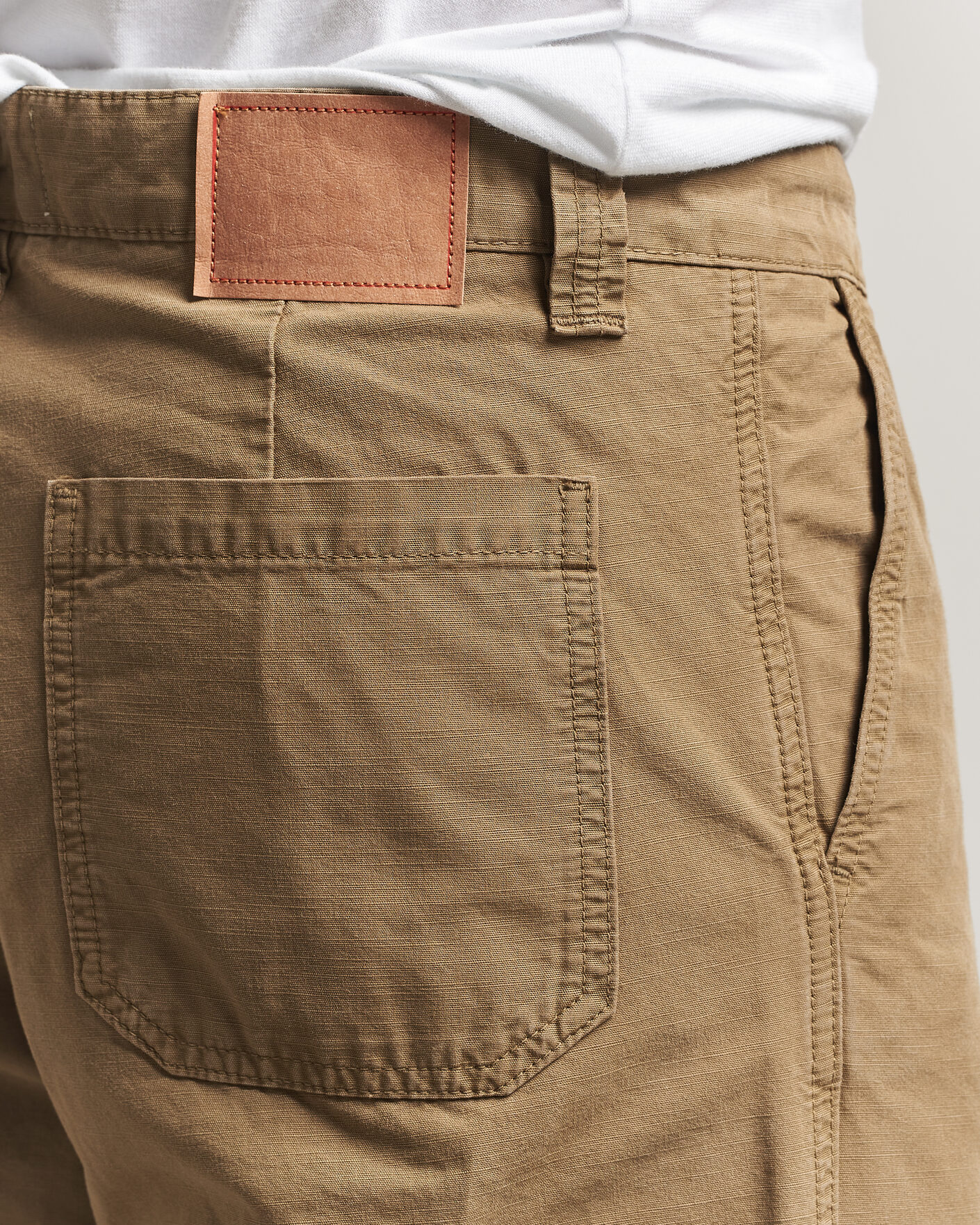 Uomini | Pantaloni | Jeanerica | Genua Pilé Workwear Trousers Green