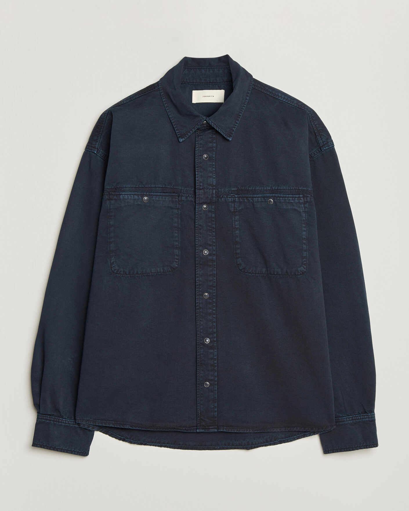 Uomini | Camicie | Jeanerica | André Pocket Overshirt Blue Black