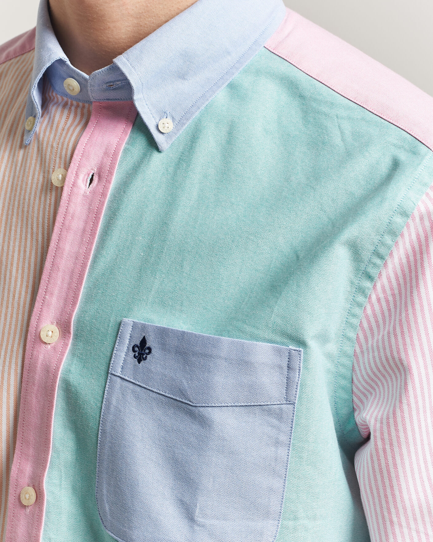 Uomini | Camicie | Morris | Oxford Mix Shirt Multi