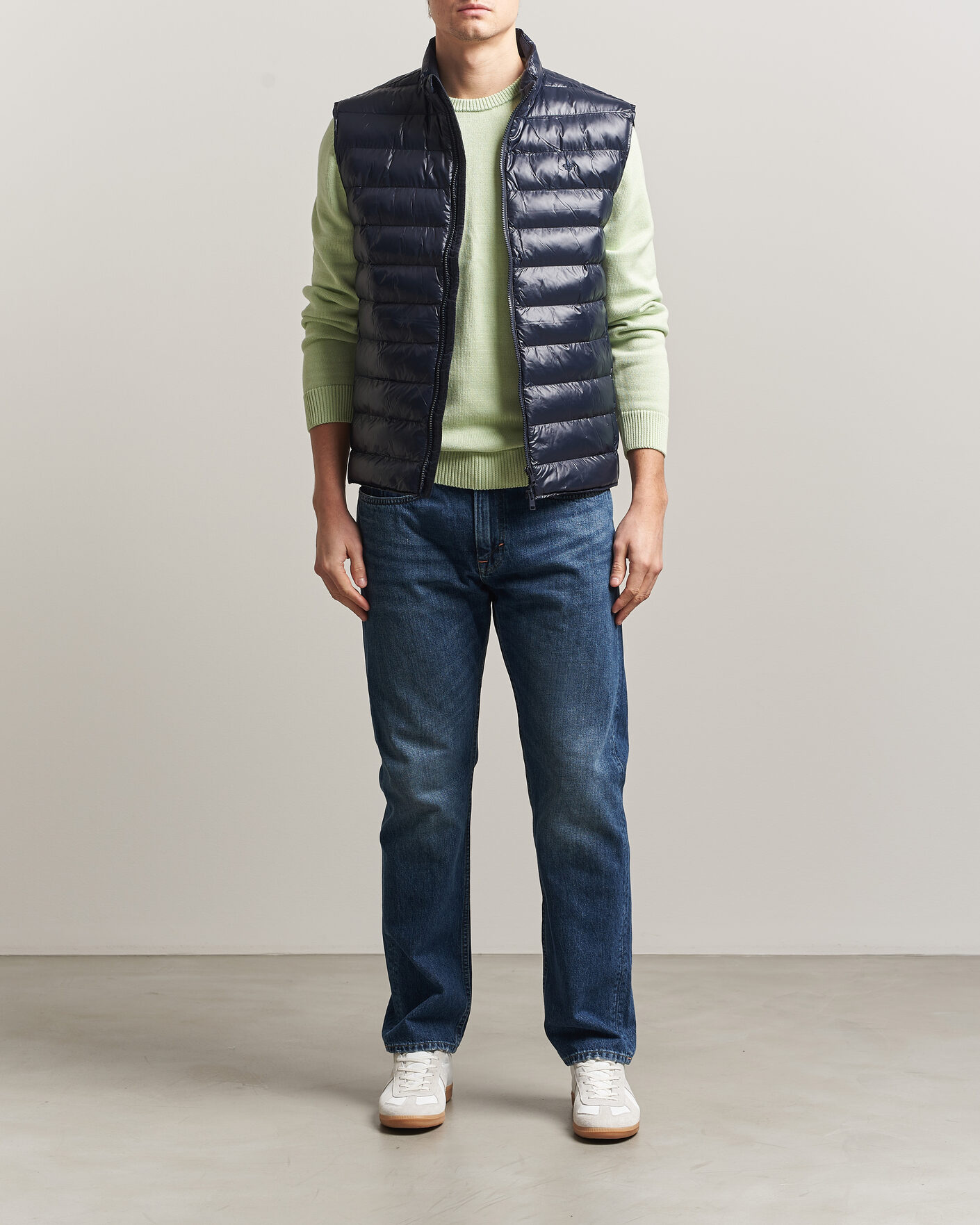 Uomini | Gilet | Morris | Norfolk Liner Vest Glossy Navy