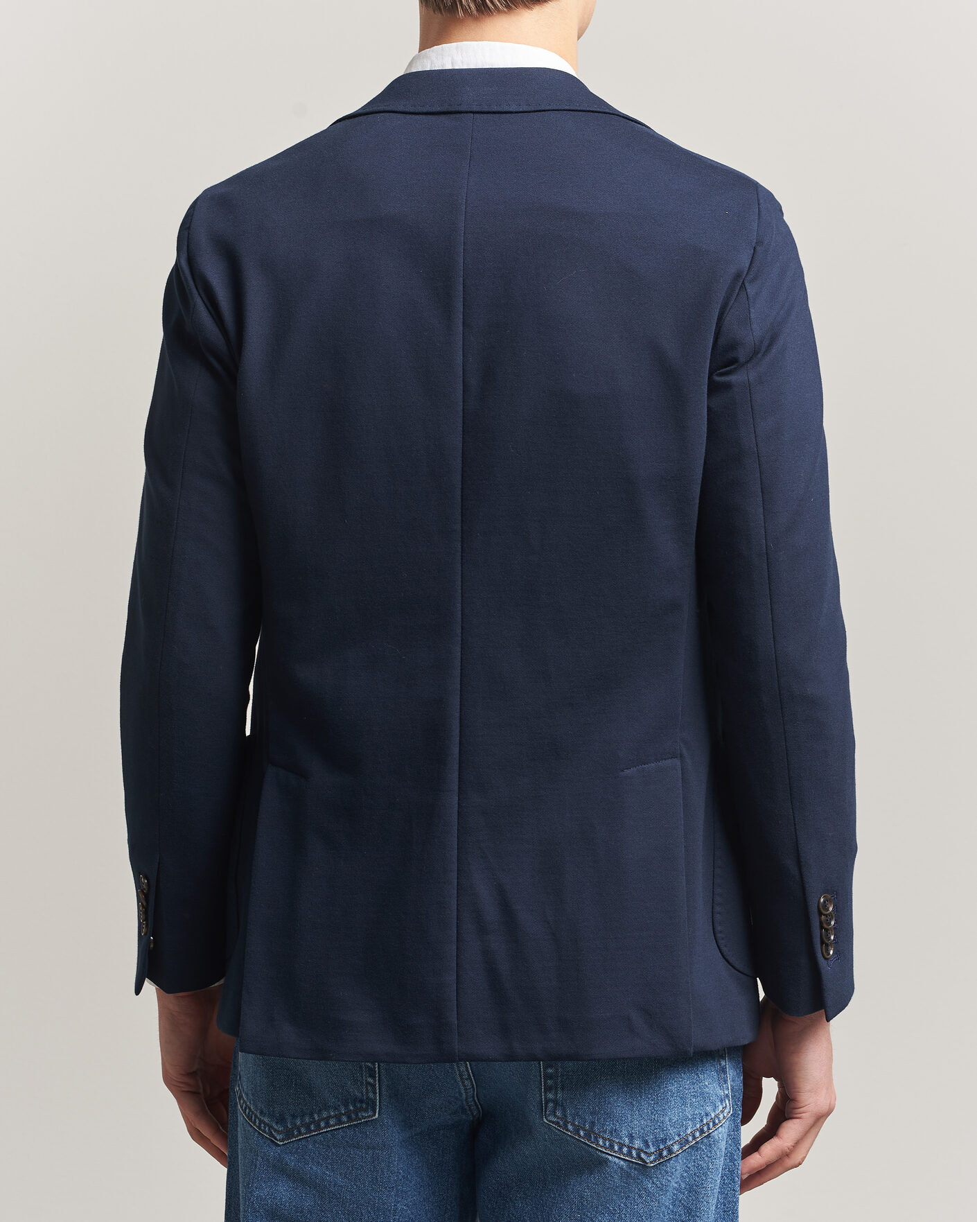 Uomini | Blazers | Morris | Cotton Jersey Blazer Navy
