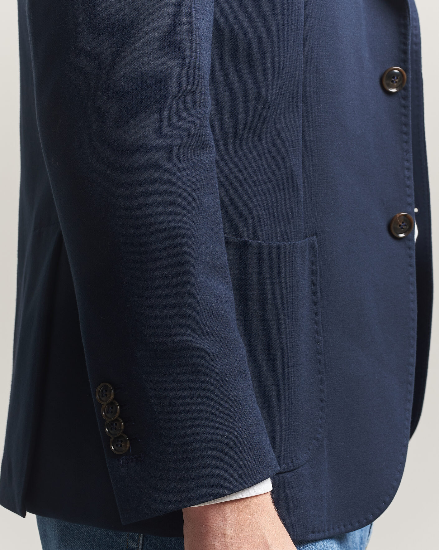 Uomini | Blazers | Morris | Cotton Jersey Blazer Navy