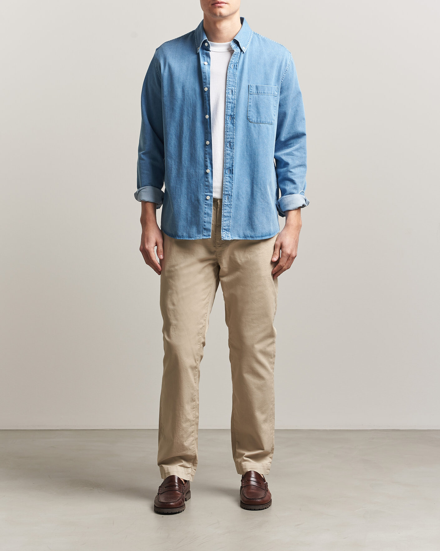 Uomini | Pantaloni | Morris | Jeffrey Summer Chinos Khaki