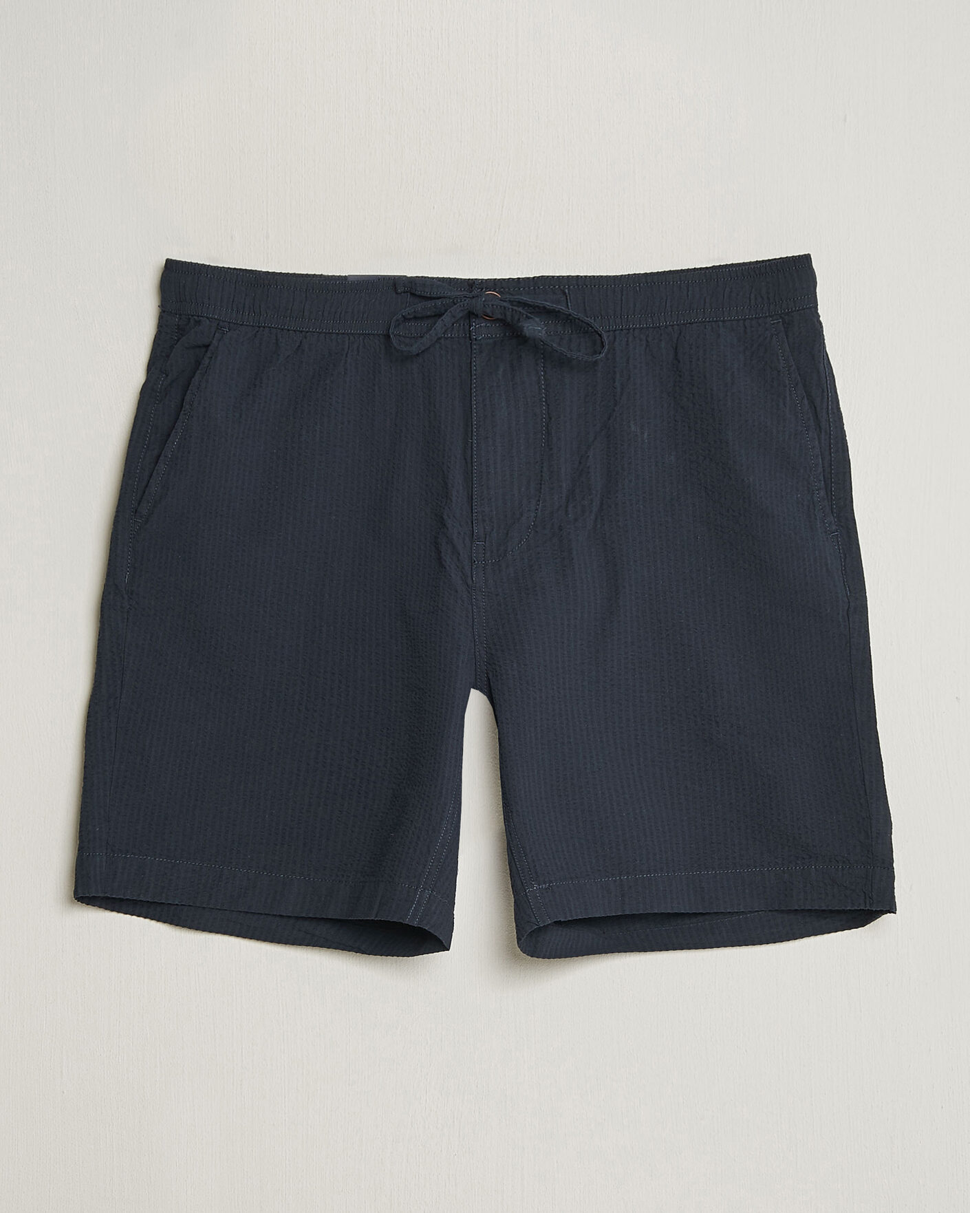 Uomini | Pantaloncini | Morris | Fenix Seersucker Shorts Dark Blue