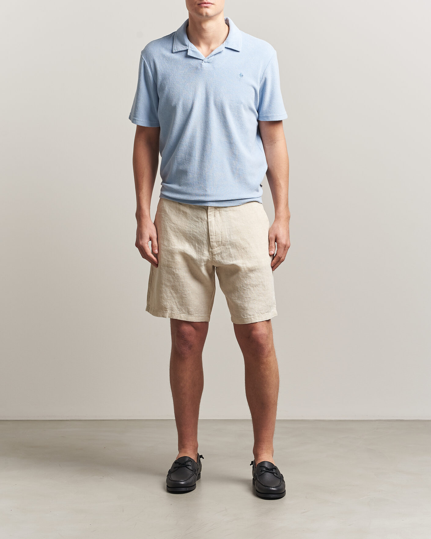 Uomini | Polo | Morris | Delon Terry Shirt Light Blue