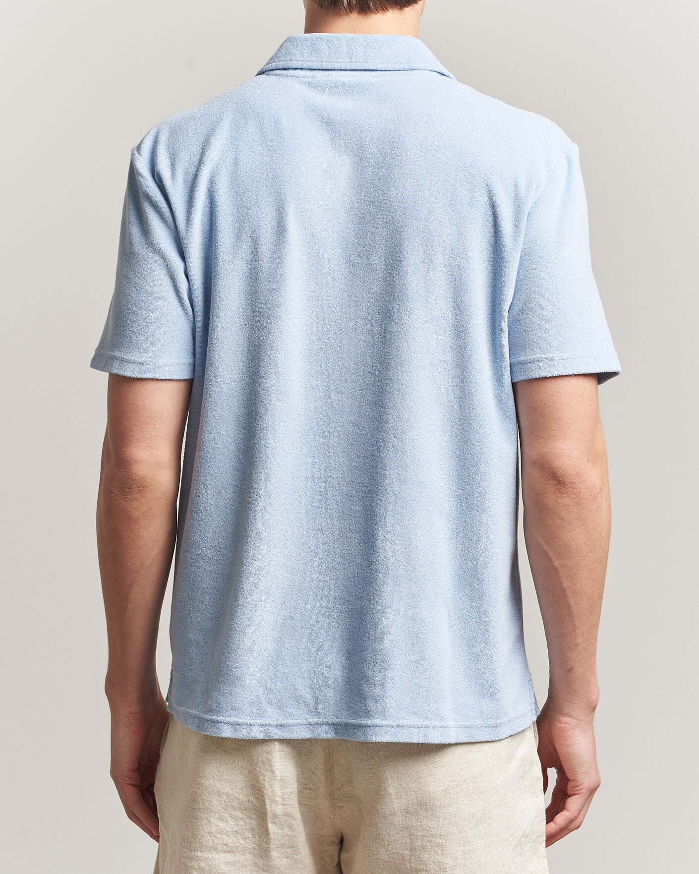 Uomini | Polo | Morris | Delon Terry Shirt Light Blue