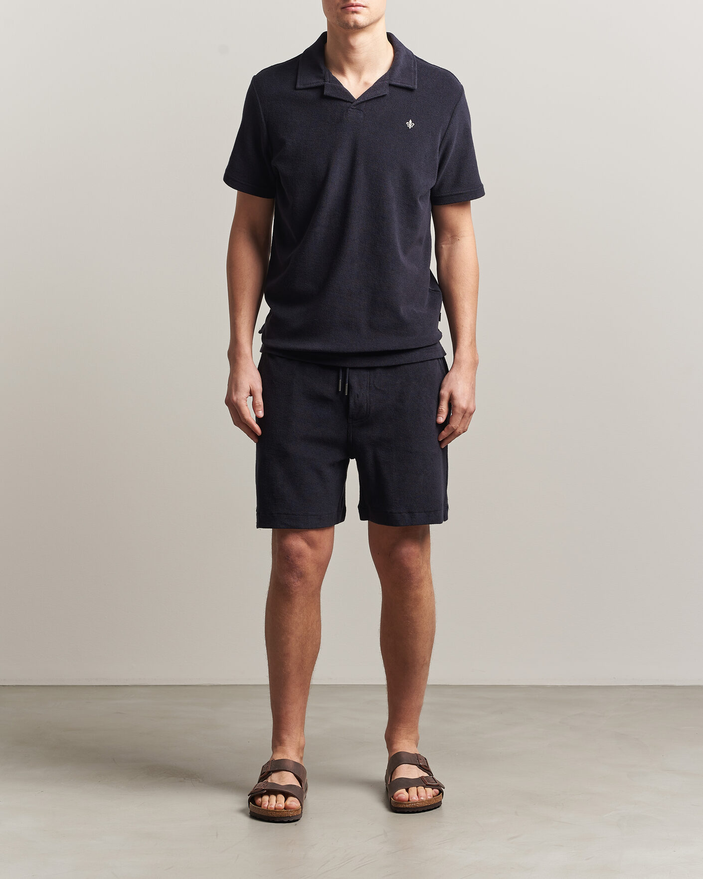 Uomini | Pantaloncini | Morris | Delon Terry Shorts Navy