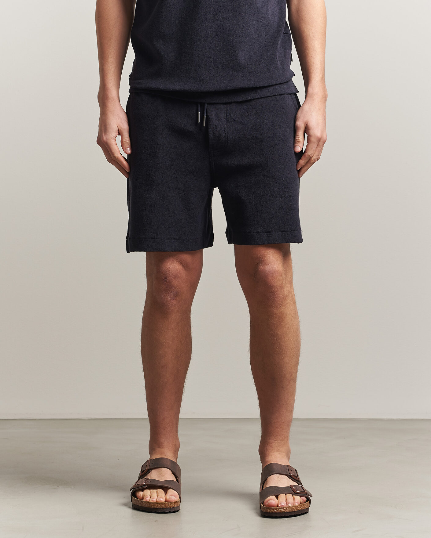 Uomini | Pantaloncini | Morris | Delon Terry Shorts Navy