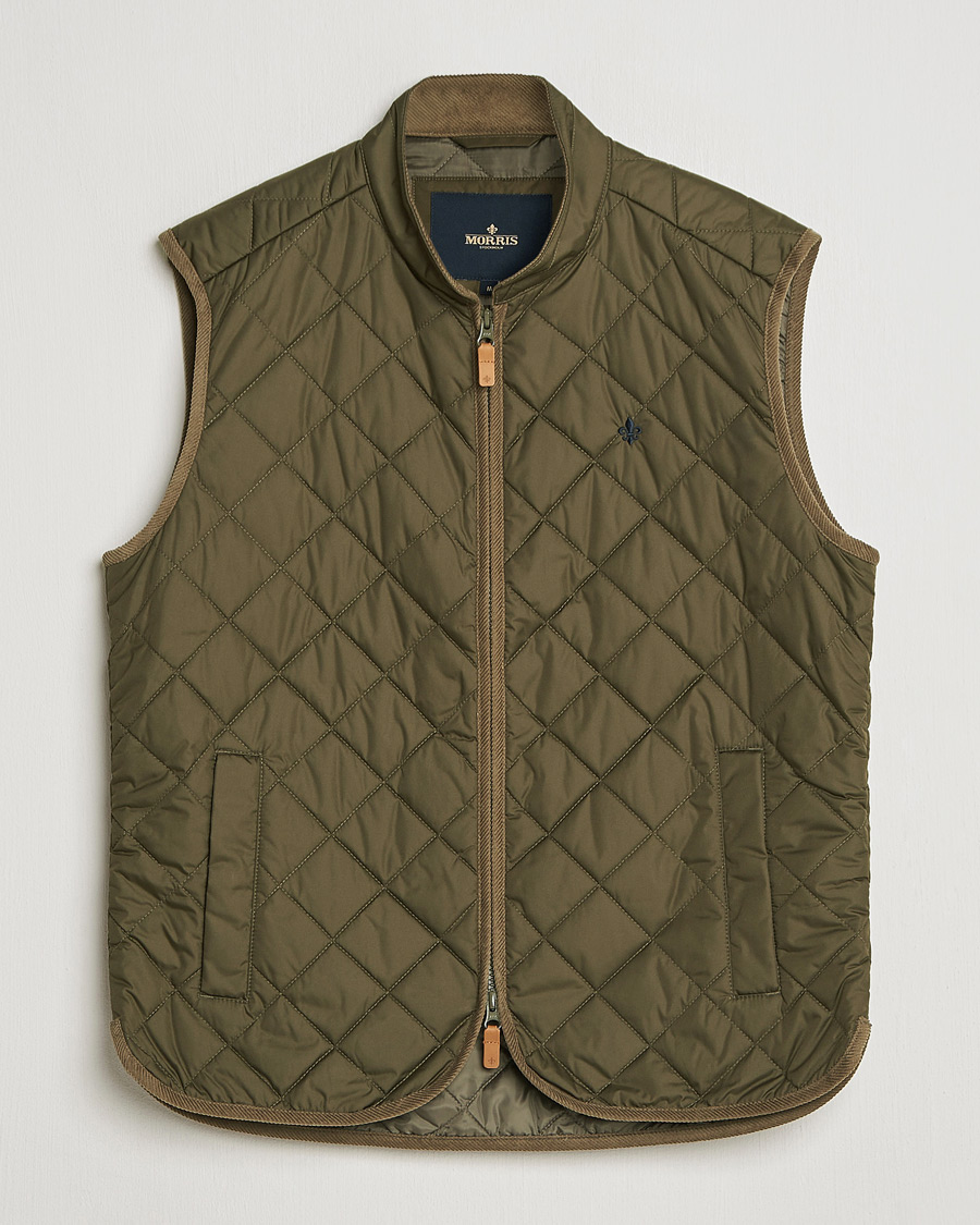 Uomini | Gilet | Morris | Teddy Quilted Vest Green