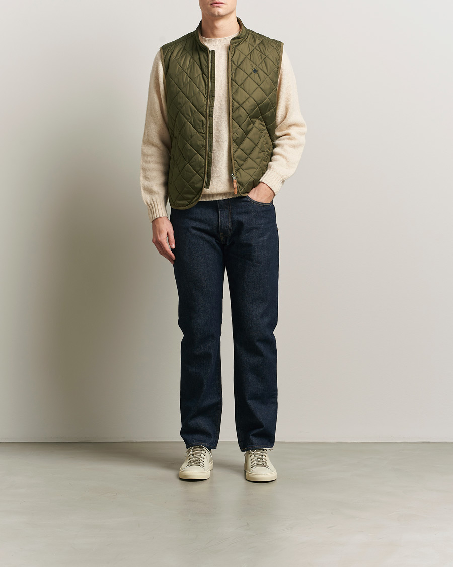 Uomini | Gilet | Morris | Teddy Quilted Vest Green