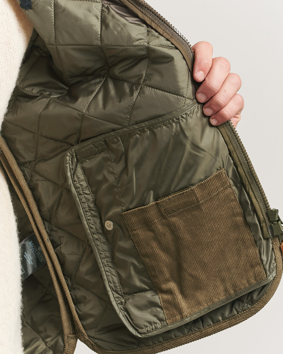 Uomini | Gilet | Morris | Teddy Quilted Vest Green