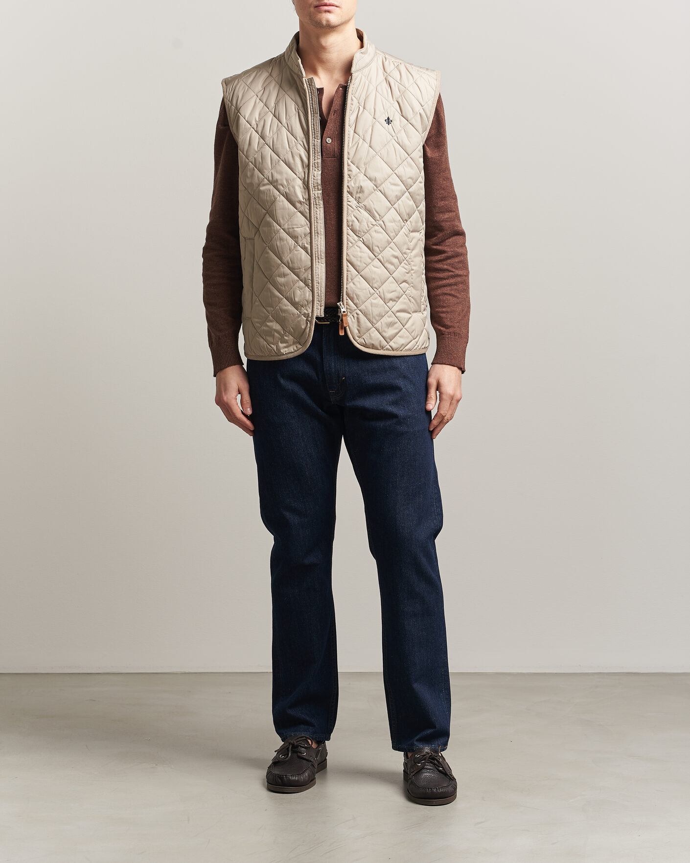 Uomini | Gilet | Morris | Teddy Quilted Vest Khaki