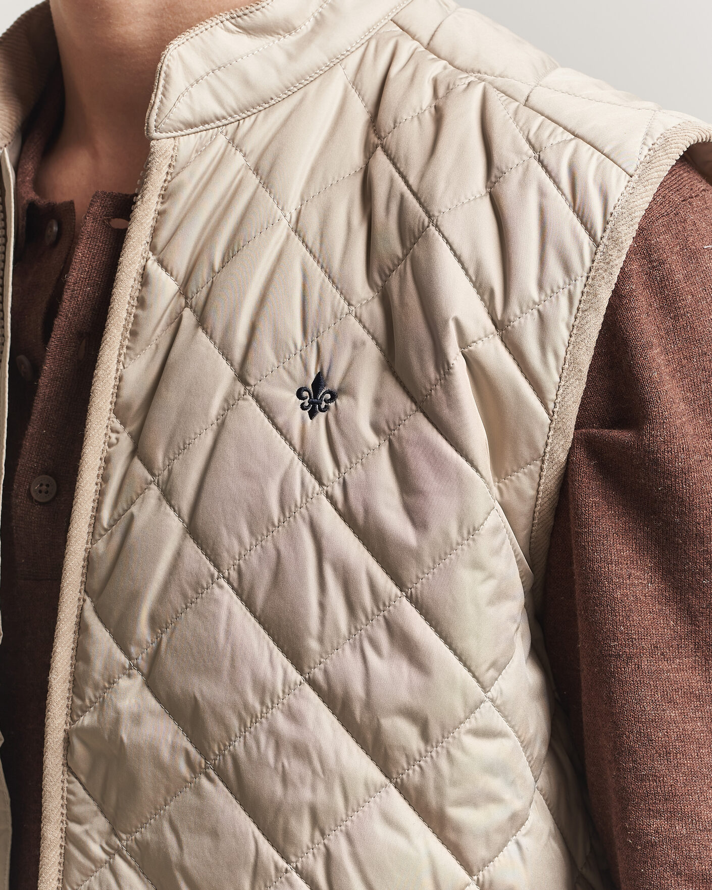 Uomini | Gilet | Morris | Teddy Quilted Vest Khaki