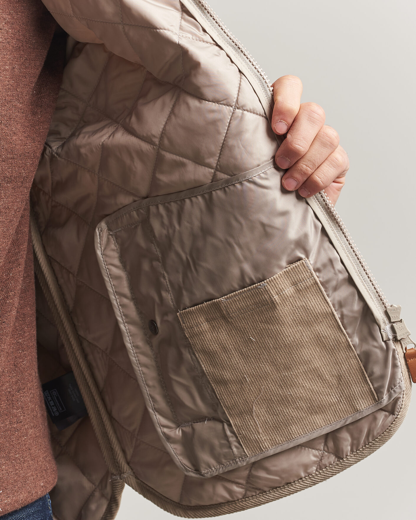 Uomini | Gilet | Morris | Teddy Quilted Vest Khaki