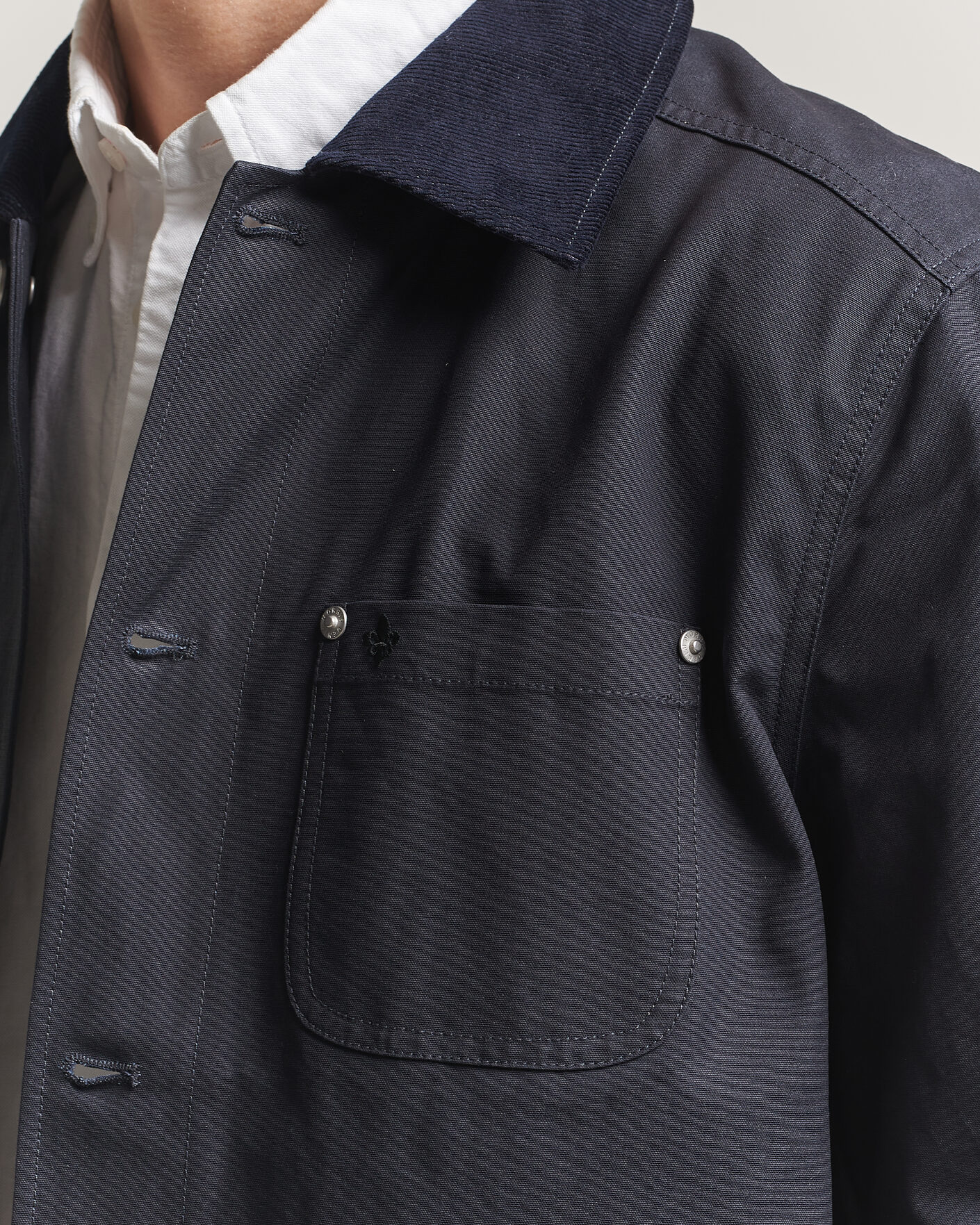 Uomini | Giacche | Morris | Belmont Wax Shirt Jacket Navy