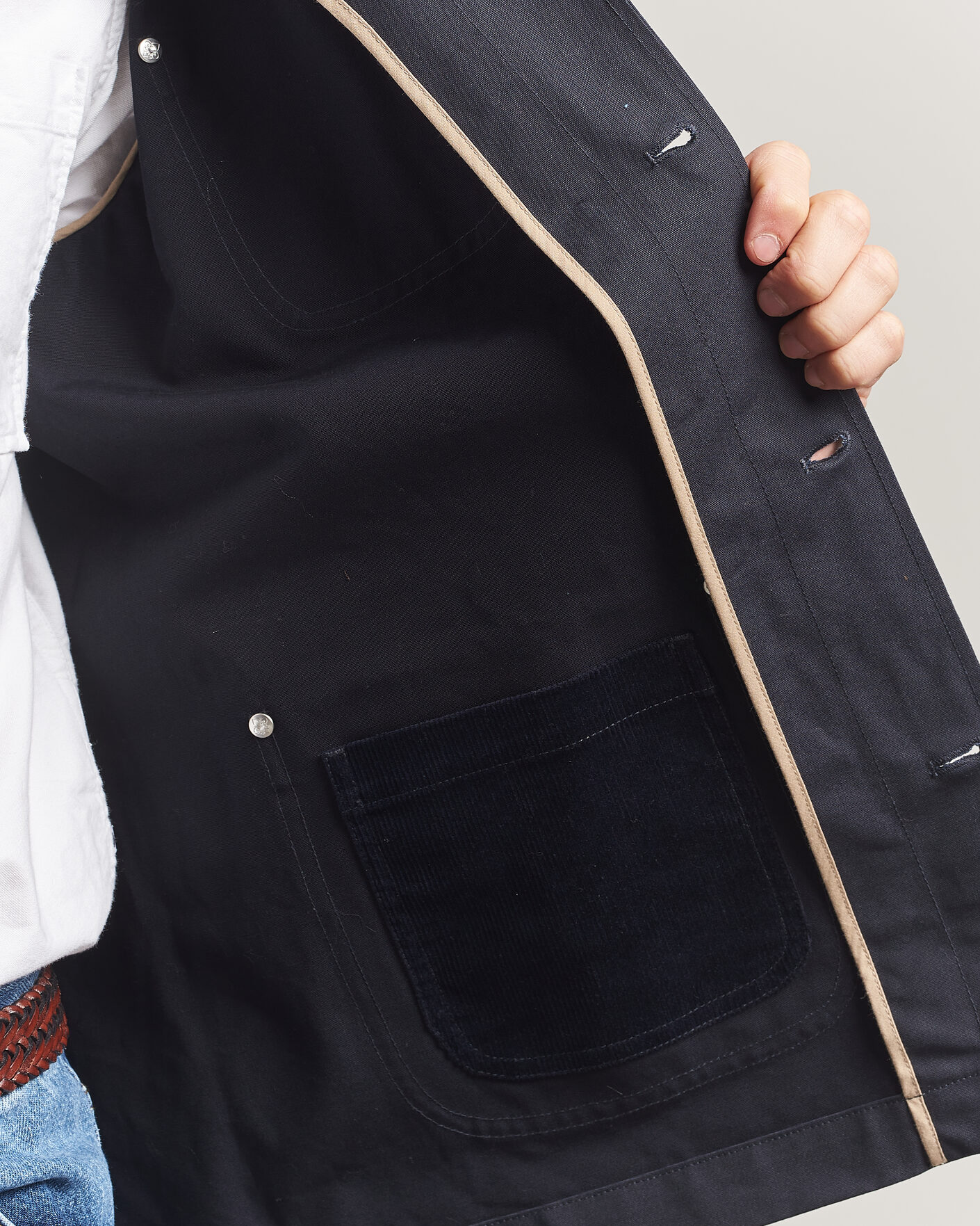 Uomini | Giacche | Morris | Belmont Wax Shirt Jacket Navy