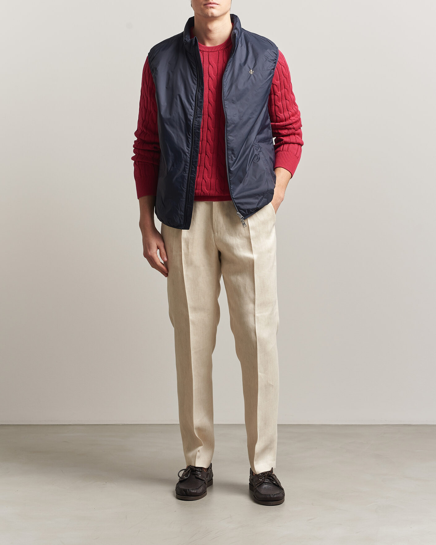 Uomini | Gilet | Morris | Bradley Padded Vest Navy
