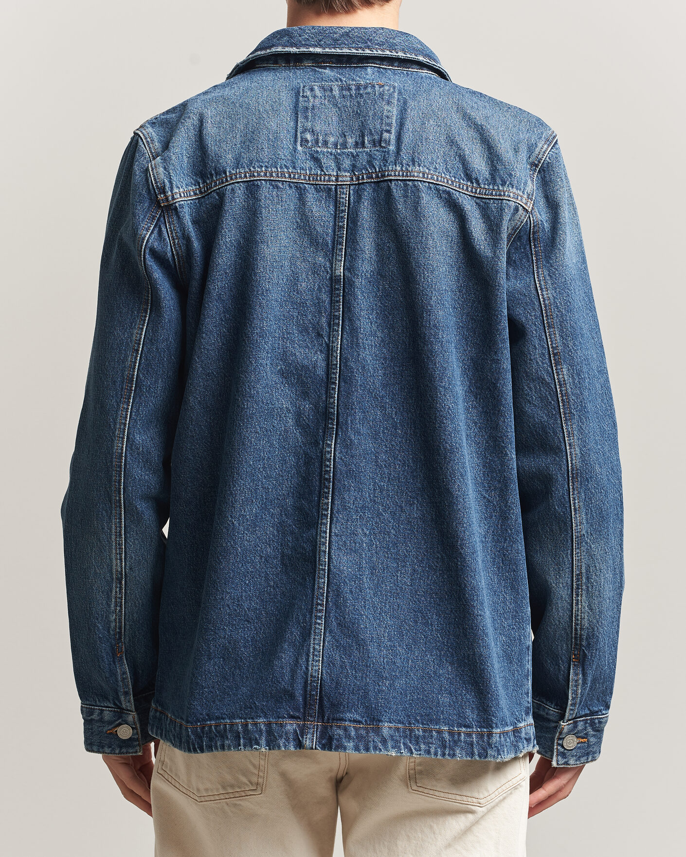 Uomini | Giacche | Morris | Denim Shirt Jacket Blue