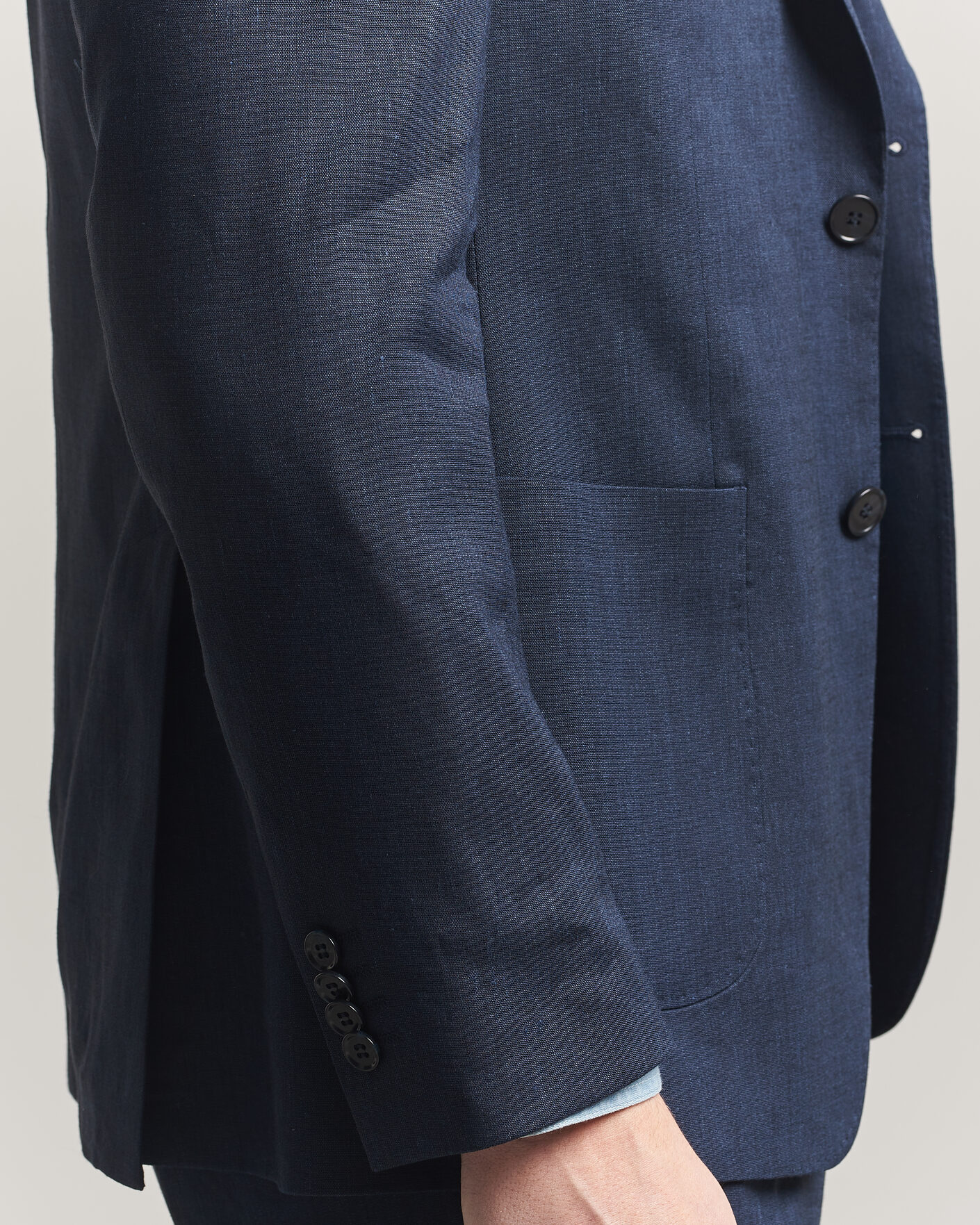 Uomini | Blazers | Morris | Linen Suit Blazer Navy