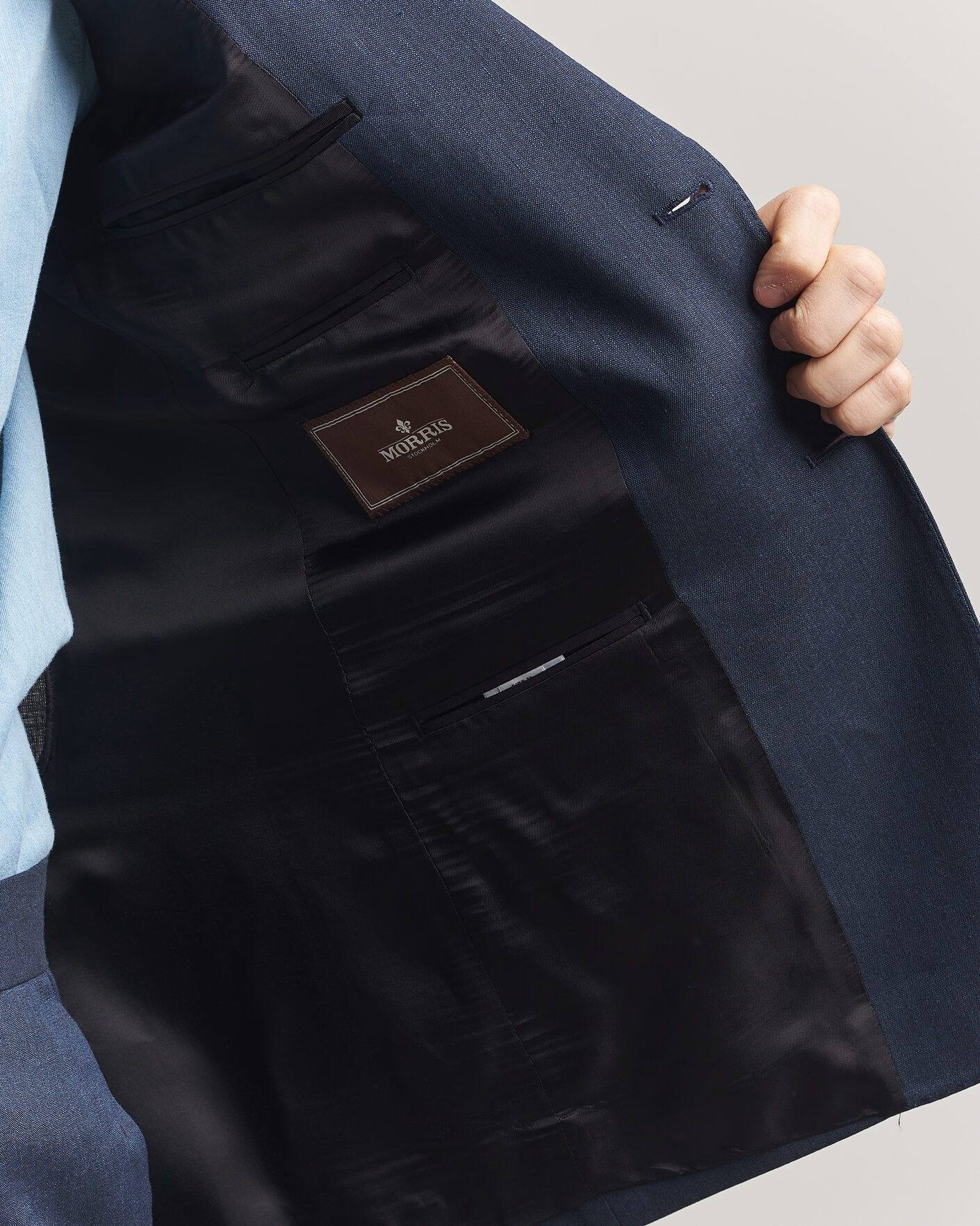 Uomini | Blazers | Morris | Linen Suit Blazer Navy