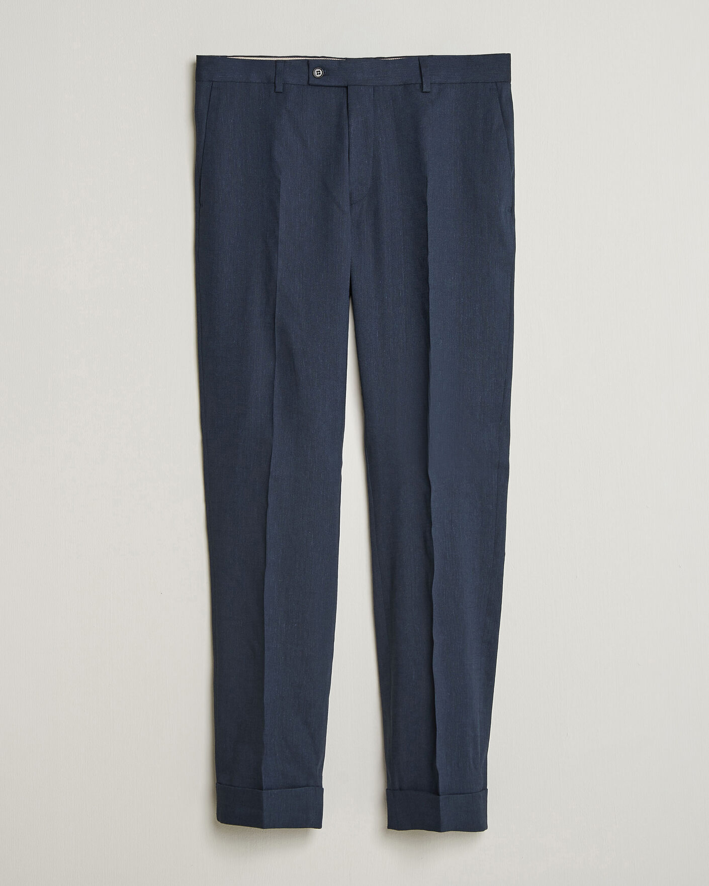 Uomini | Pantaloni | Morris | Jack Linen Trousers Navy