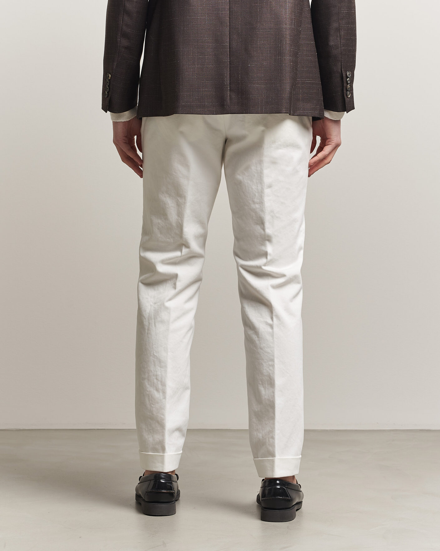 Uomini | Pantaloni | Morris | Jack Cotton Trousers Off White