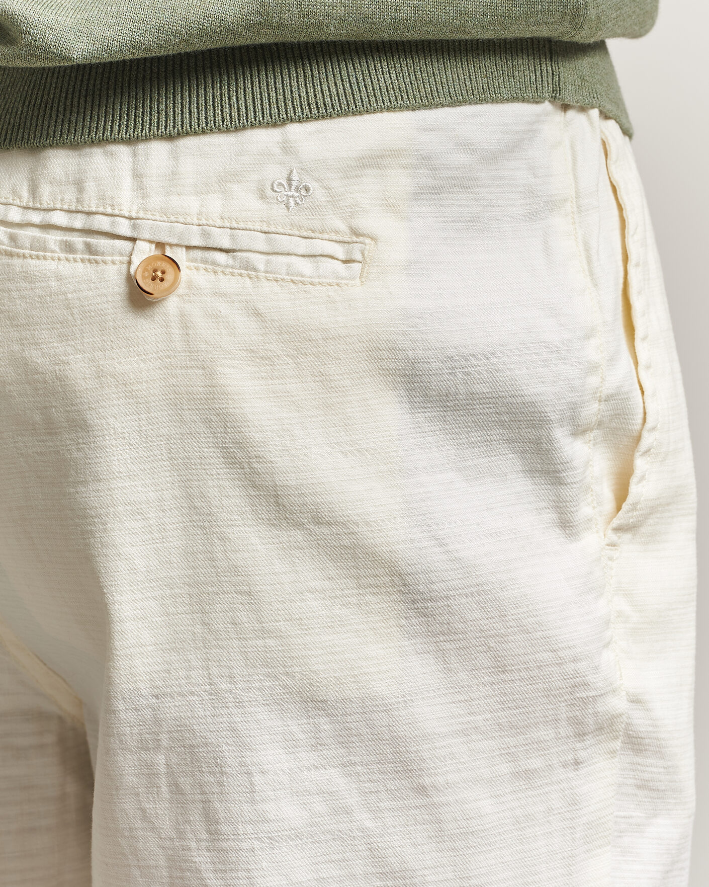 Uomini | Pantaloni | Morris | Fenix Linen Trousers Off White